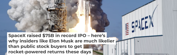 SpaceX is among the many companies that hope their initial public offerings take off. AP Photo/John Raoux